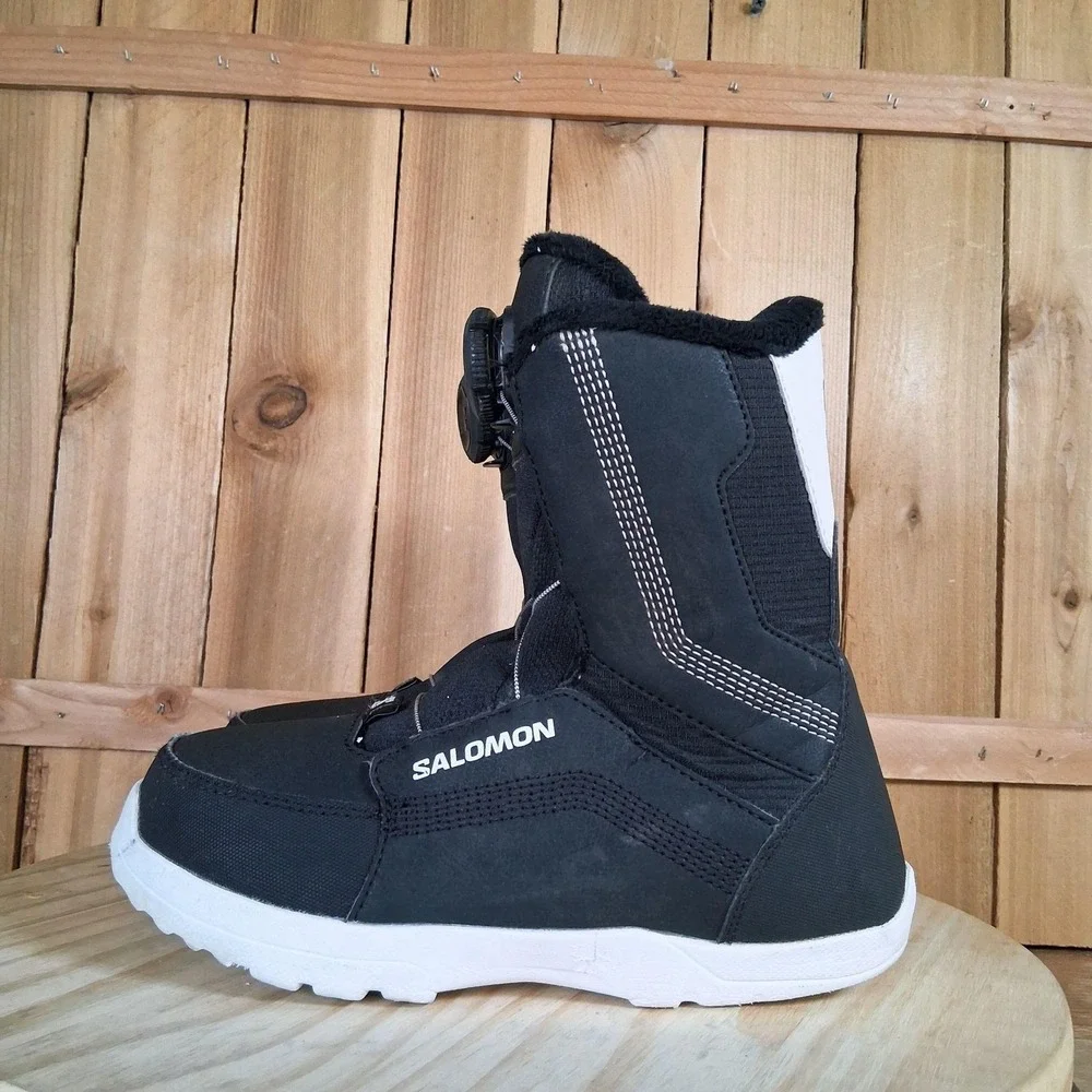 Salomon Whipstar BOA Snowboard Boots Kids US 3.5 Black Youth Boys